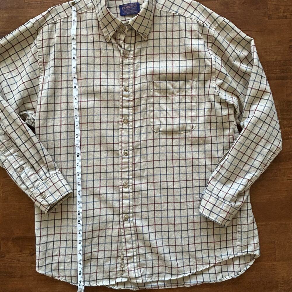 Pendleton men’s size large button-down plaid rustic casual shirt - Picture 6 of 8